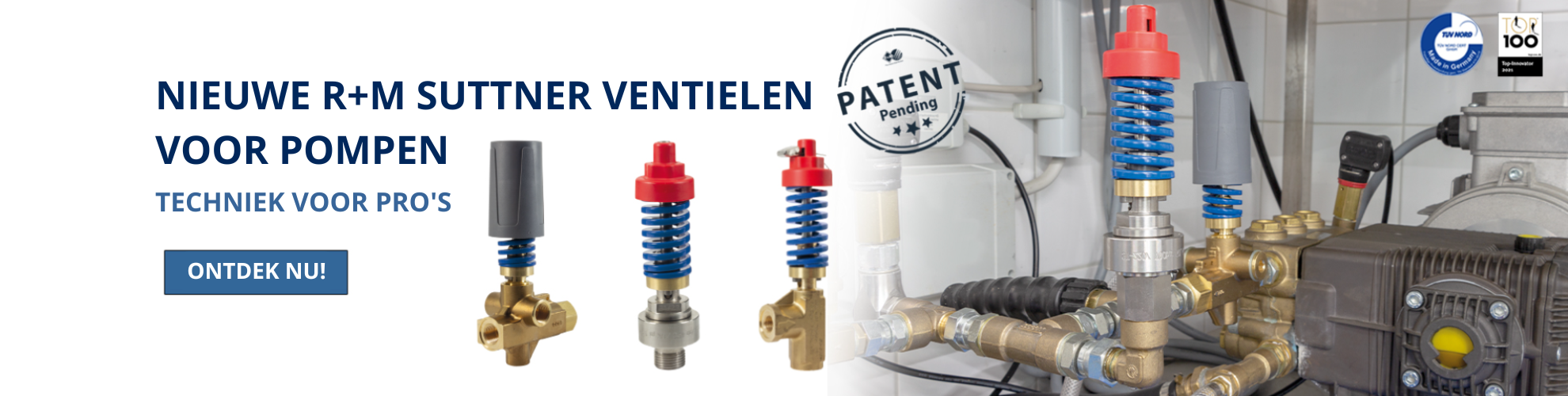 nieuwe R+M suttner ventielen